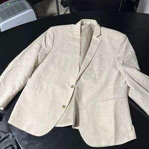 Van Heusen Paisley Cream Blazer